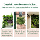 Verticale tuin plantenbak - Groen - Stapelbaar met kliksysteem - 33x18,5 cm