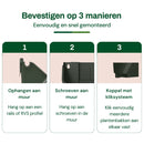 Verticale tuin plantenbak - Groen - Stapelbaar met kliksysteem - 33x18,5 cm