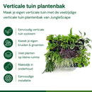 Verticale tuin plantenbak - Groen - Stapelbaar met kliksysteem - 33x18,5 cm