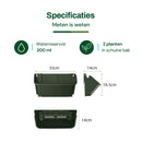 Verticale tuin plantenbak - Groen - Stapelbaar met kliksysteem - 33x18,5 cm